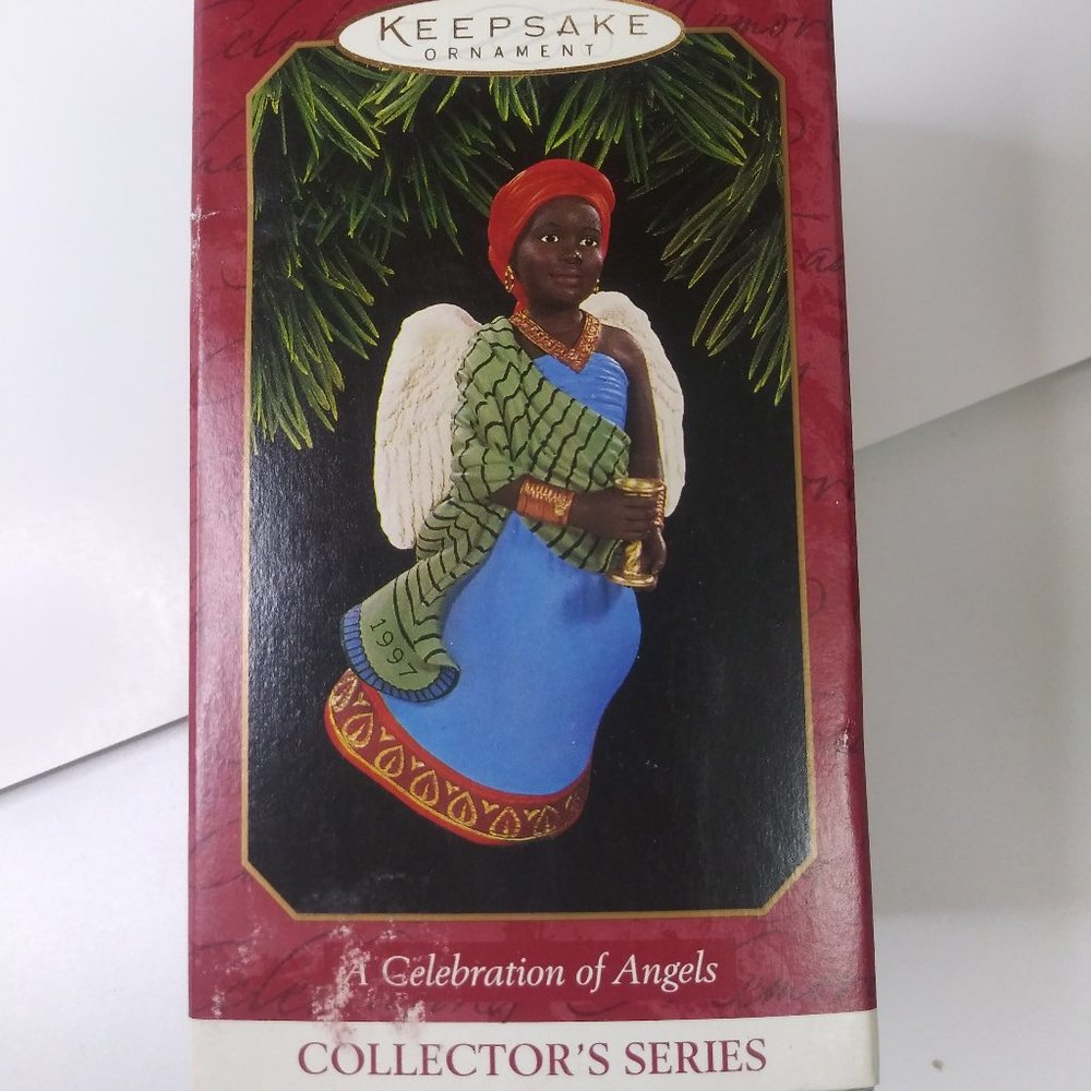 🎁1997 Celebration Of Angels Hallmark Ornament